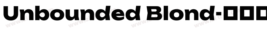 Unbounded Blond字体转换